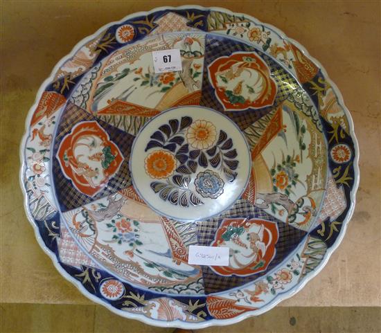 Large Imari charger(-)